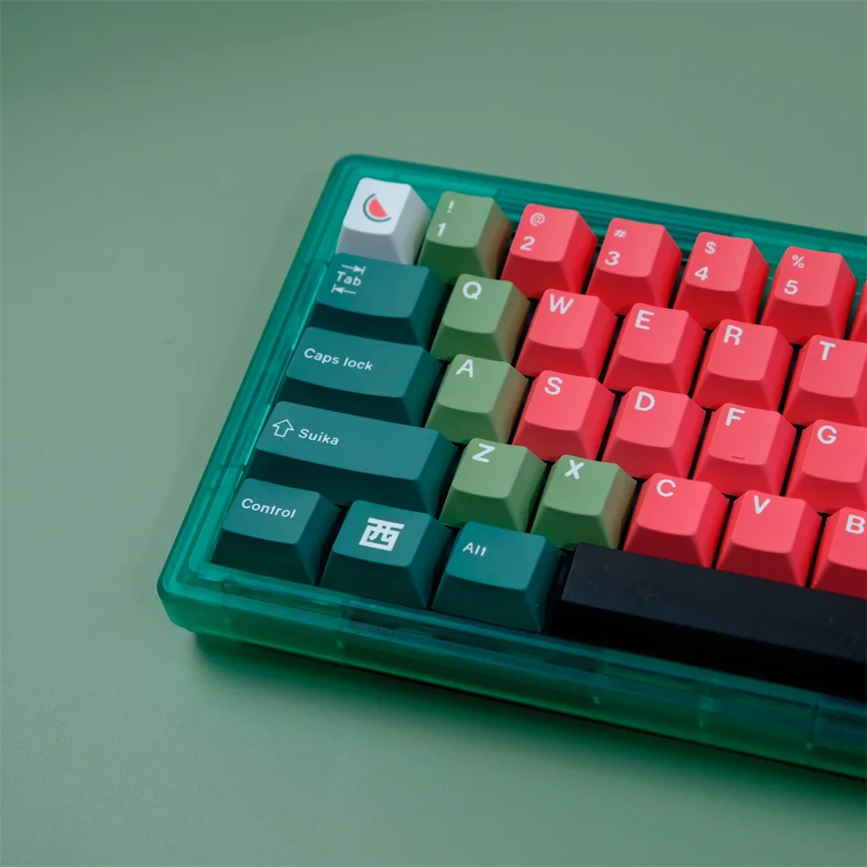 KBCAPS PBT Materiál 129KY GMK Watermelon Cherry Profil Farb Sublimation Keycap pre MX Switch Gaming Mechanická klávesnica