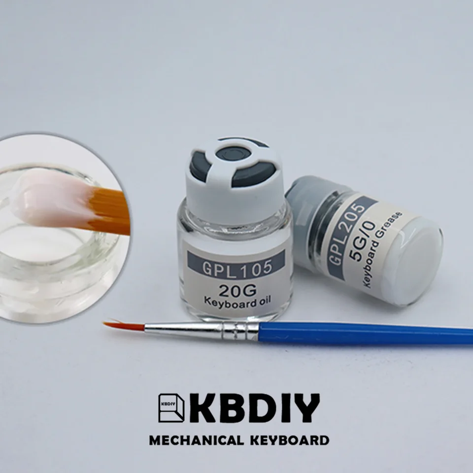 KBDIY GPL 205G0 105 205 G0 G00 XHT BDZ spínač Lube Keyboard Klávesnica spínací stabilizátor Lubrikant mazanie mastnoty olej Lube