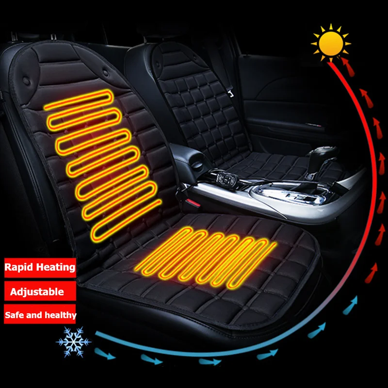 KBKMCY 12V Kryt na sedenie autosedačky pre Renault Clio Megane 3 Megane 2 Captur Clio 4 pokrytie sedadla s teplotou s regulátorom teploty