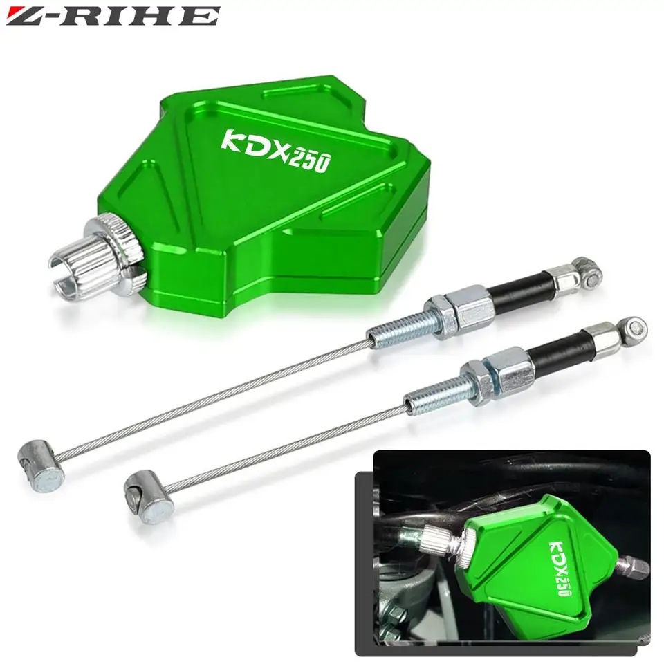 KDX 250 Motocykel CNC hliníková kaskadérska páka Káblová páka Easy Pull Cable System pre Kawasaki KDX250SR KDX250 1991 1992 1993 1993 1994 1995
