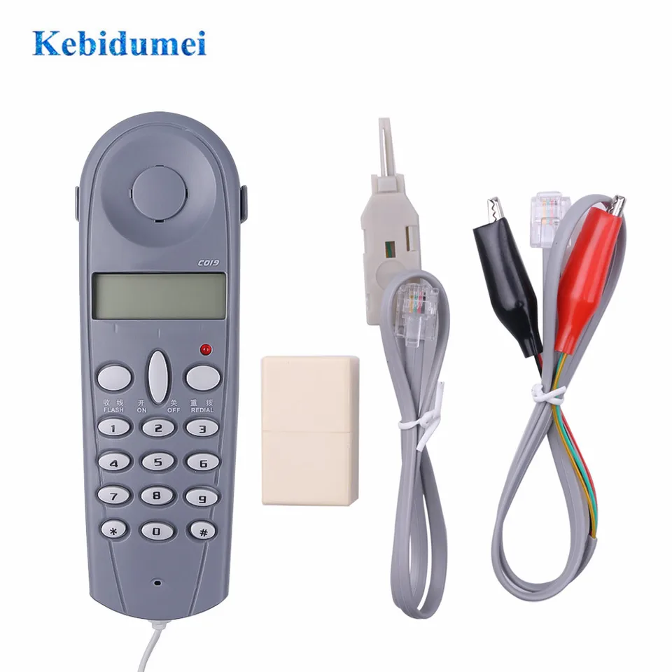 Kebidumei C019 Network tester Tester Telefón TELE Test Tester Lineman kábel pre poruchu telefónnej linky
