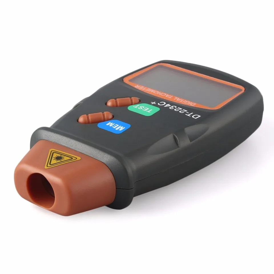 Kebidumei digitálny laserový tachometer hodinový meter diagnostický nástroj nekontaktný motor