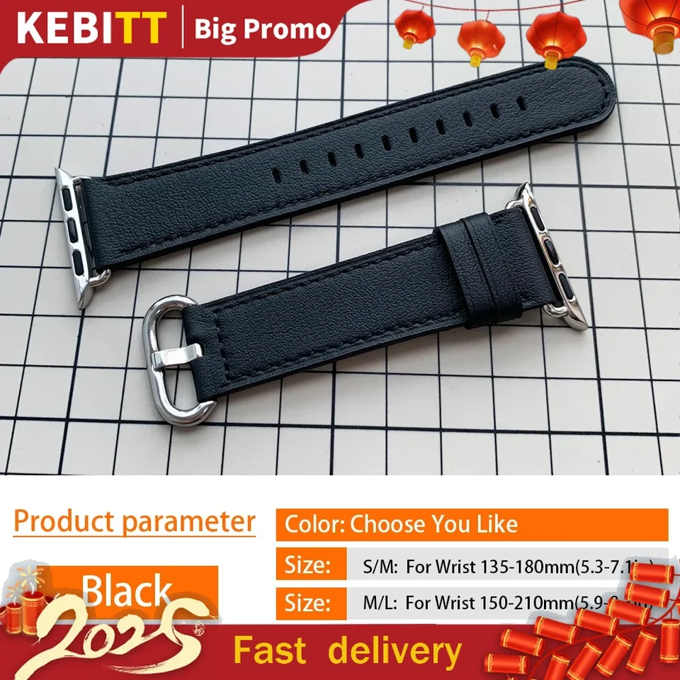 Kebitt Leather Band pre Apple Watch Utral2 10 9 8 7 6 SE 5 4 3 remienok 42 mm 46 mm 41 mm 45 mm luxusná móda