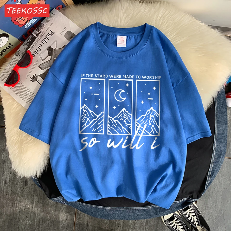 Keby boli hviezdy vyrobené na bohoslužby Man T tričko Fitting S-XXXL T Tirls Leisure Casual Trik Street Street Short Ruckved Street