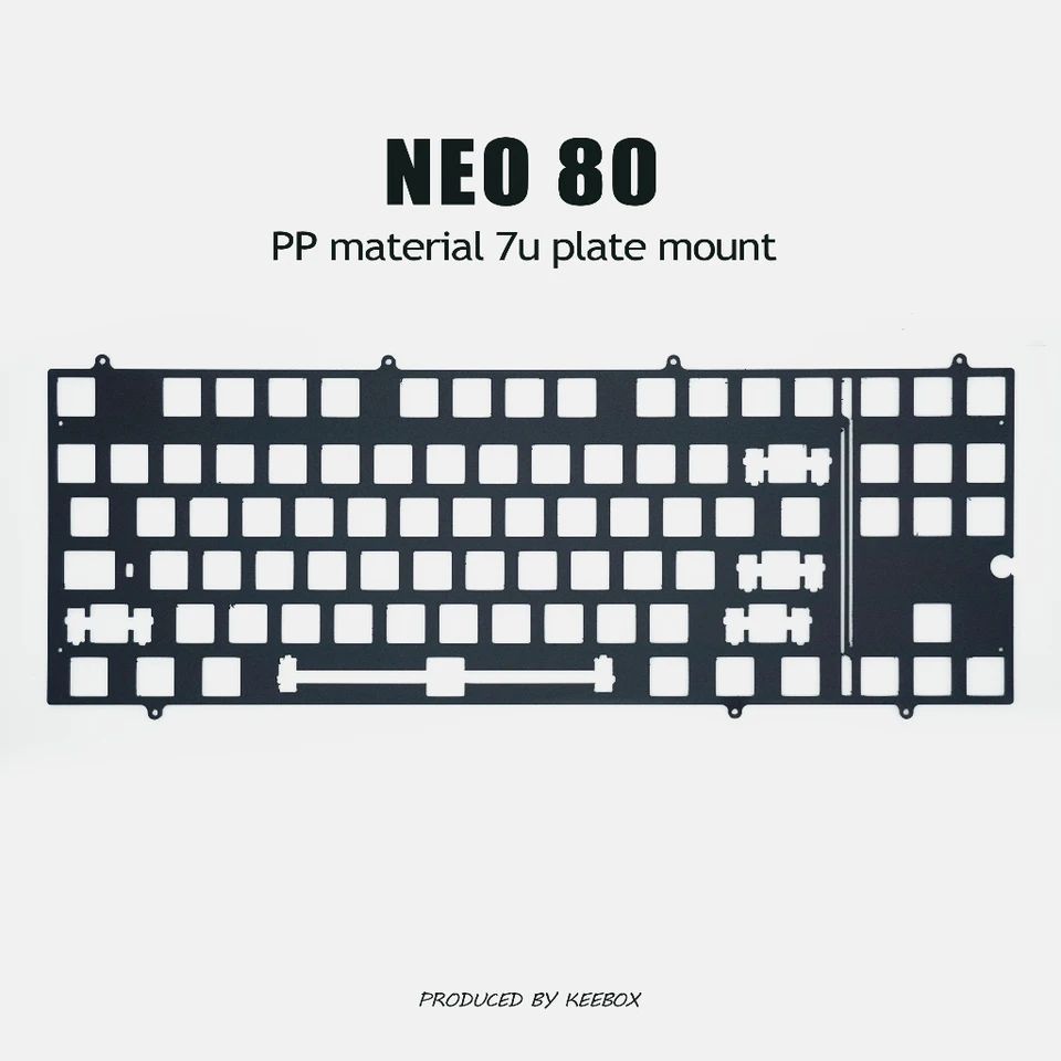Keebox Neo80 Mechanická klávesnica súprava na polohovanie dosky hliníková doska FR4 pom PC Klávesnica doska PCB MONT DOPAT