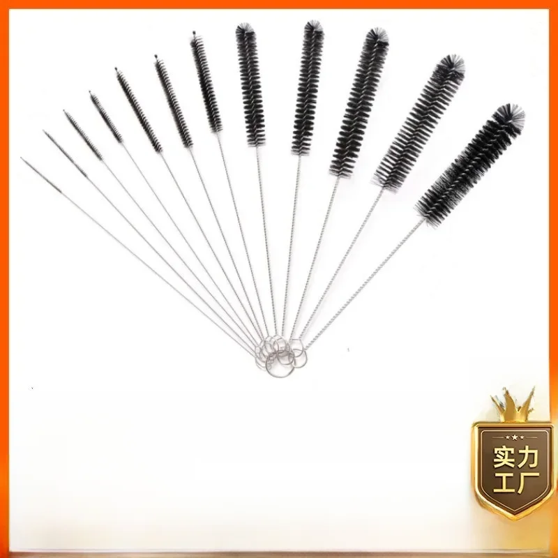 Kefka na kefku na bodovú slamená Amazon Hot Predaj Nylon Cleaning Set Keche Cleaning Cup kefka Kefka z nehrdzavejúcej ocele