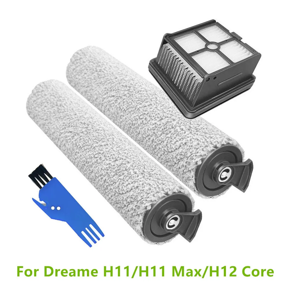 Kefy na kolieskové kefy pre Dreame H11/H11 Max/H12 Hlavné kefy HEPA Filter Vávac