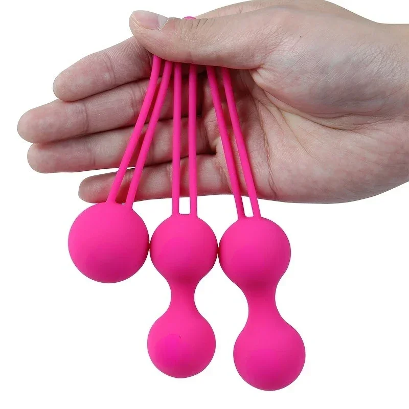 Kegel vagína gule sprísnite vaginové svalové gule Kegel Tréner pre ženy svaly panvového dna posilňujú dospelé silikónové pohlavné hračky