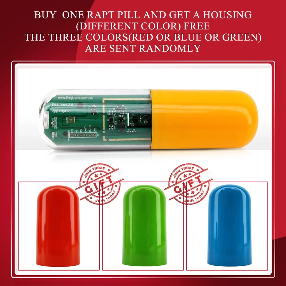 Kegland Rapt Pill-Digital Hydrometer (WiFi & Bluetooth) Pivovar Fermentation Gravitácia Test