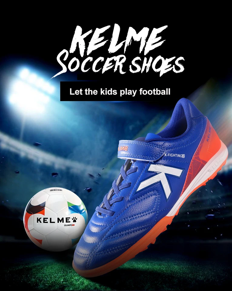 Kelme detské futbalové topánky chlapci a dievčatá TF Broken na nechty Priedušné profesionálne školiace topánky 6873003