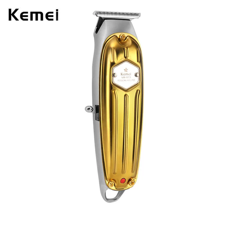 Kemei 1973 All-Metal Professional Hair Trimmer pre holič nabíjateľných mužov Elektrické bradové vlasy striha