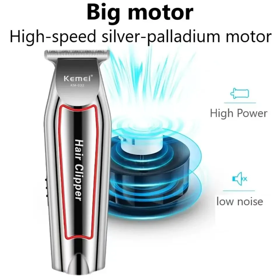Kemei Hair Trimmer Elektrický bradový zastrihávač Formen Hair Clipper Cutter Machine HaircutGrooming Kit KM-032