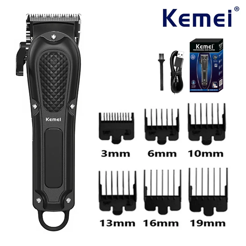 KEMEI KM-1071 Profesionálne vlasy Clipper USB nabíjanie vlasov striha