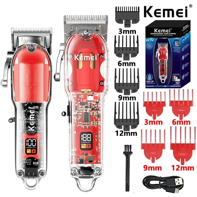 KEMEI KM-1761 Profesionálny bezdrôtový strih na vlasy