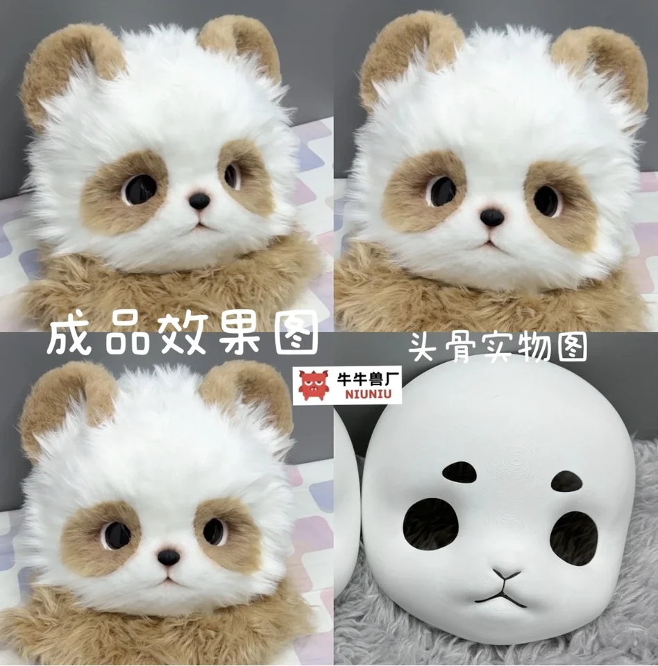 Kemono Kigurumi Maska na hlavu maska ​​Fursuit Cosplay Cosplay polo realistická hlavá