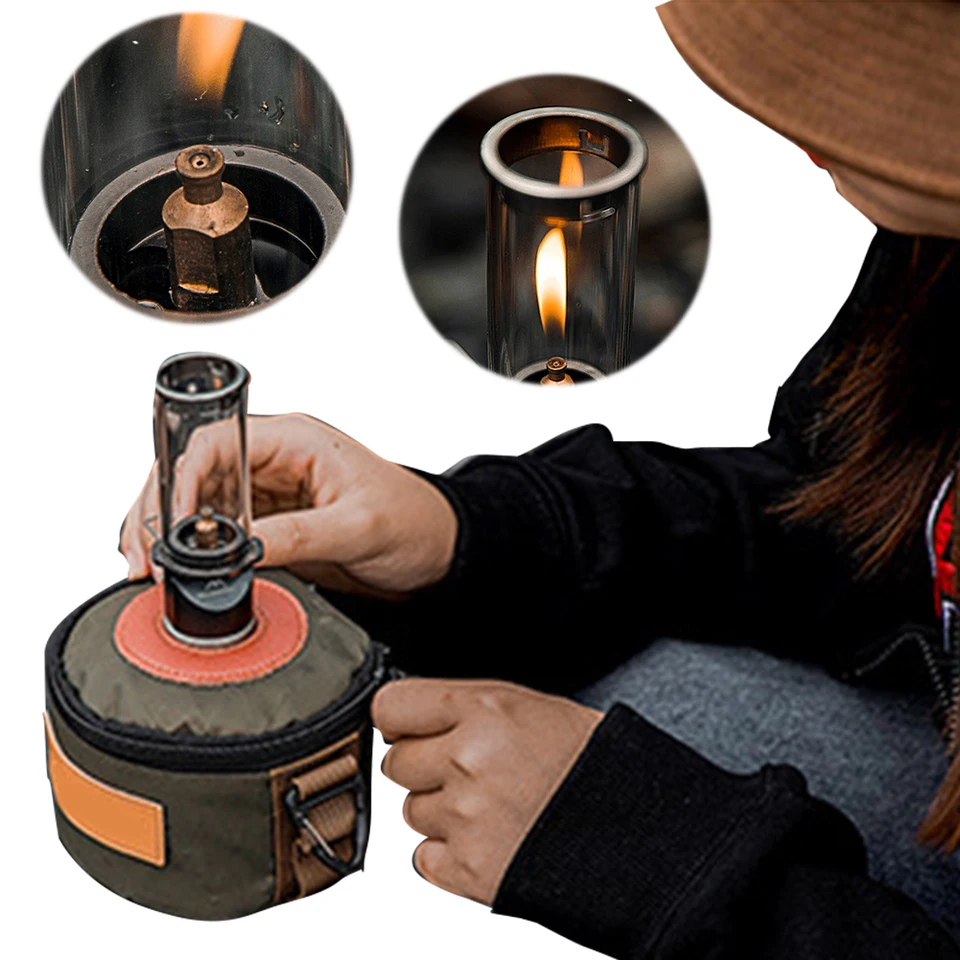 Kempingová lampa Lantern Stan Night Light Multifunkcia butánskeho plynového svetla Lucerna veterná prenosná prenosná stan Lucerna na kemping piknik