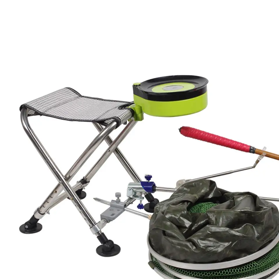 Kempingová stolička Rybárska stolička Kompaktná nastaviteľná výška stoličky Footrest Podsta
