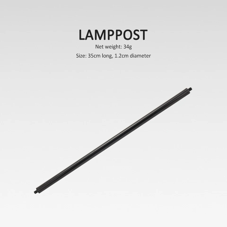 Kempingový stolík svetlo stĺp prenosný držiak stolovej lampy Silný zaťažujúci teleskopický svetlo pól vonkajšie doplnky (ľahký stĺp)