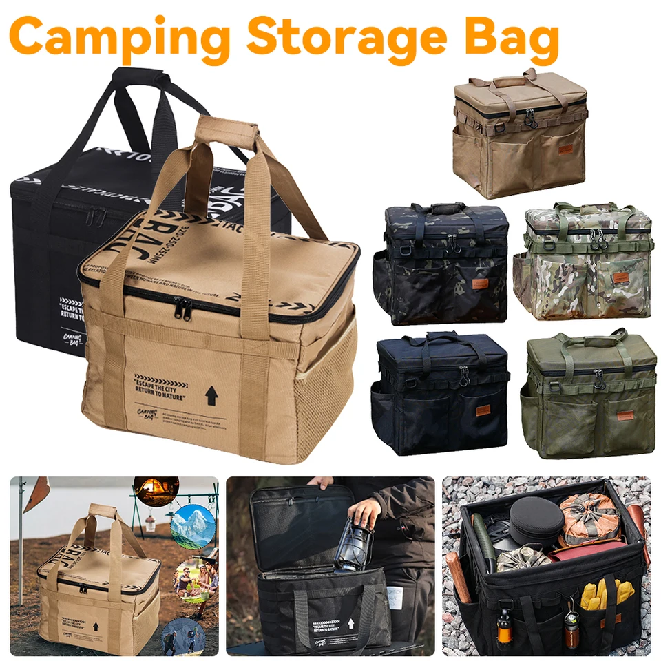 Kempingový úložný vrecko Outdoor Cooker Storage taška veľkú kapacitu grilovanie pikniku piknik prenosný prenosný pás kempingu kemping
