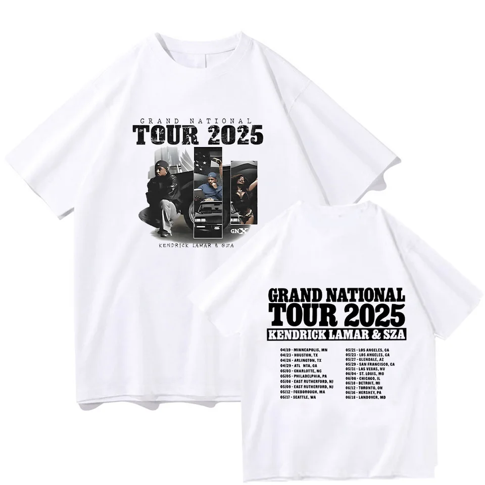 Kendrick Lamar GNX Tričká Kendrick Lamar & Sza Grand National Tour2025 Oblečenie