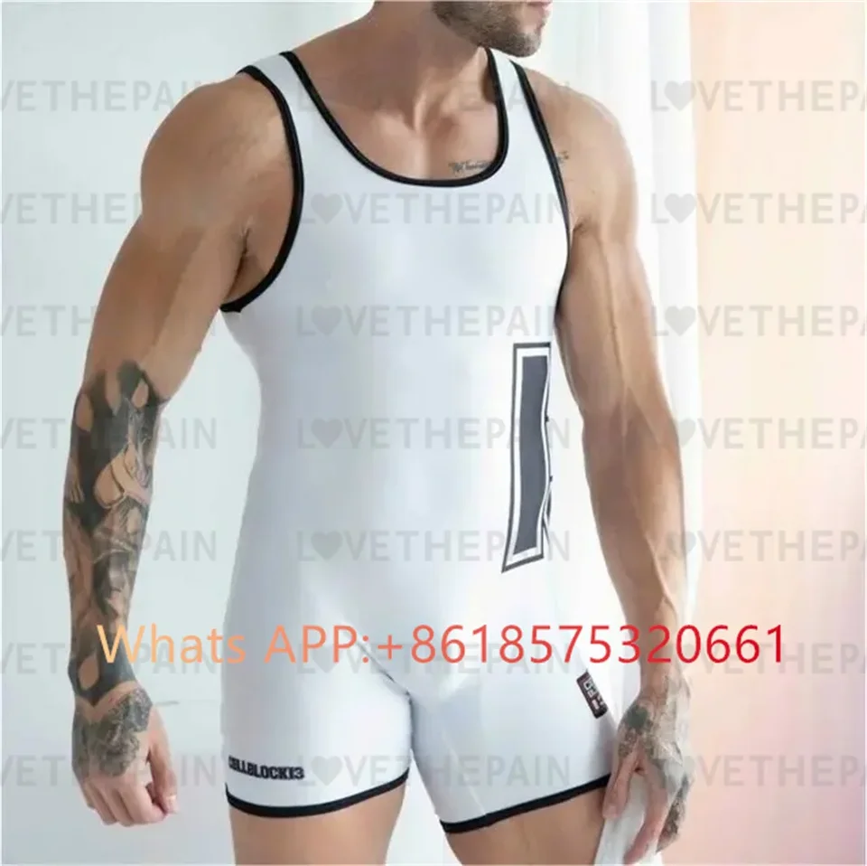 Kennel Club 13 Pánske singlety Burgundsko Sexyman One-Die Dielo bez rukávov Gym Sports Fitness Wrestling Clothing