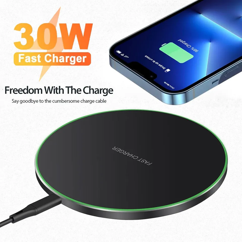 Kephe Wireless nabíjačka pre iPhone 15 14 13 12 Pro XS Max x Indukcia Rýchla bezdrôtová nabíjačka pre Samsung Xiaomi Huawei