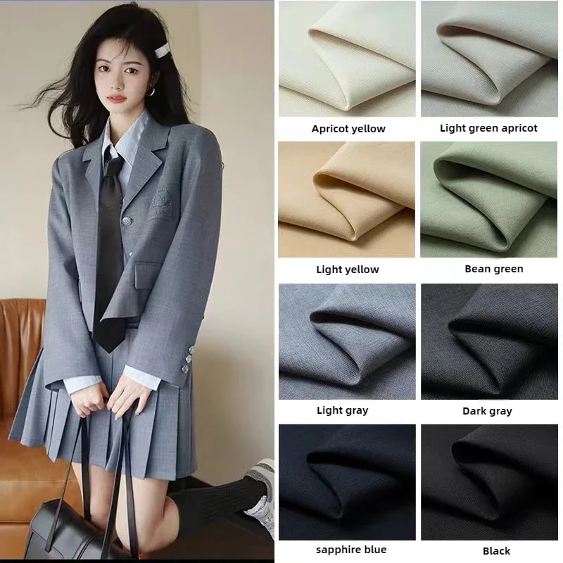 Kepový vzor proti vráskaniu tkanina Vysoká kvalita za meter pre JK-Uniform Coats sukne Šiť mikro elastickou handričkou biela planina
