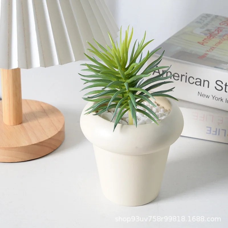 Keramické kvetinové vnútorné rastliny hrnce Európske kvetinové kvetináče jednoduché sukulentné rastliny Kaderník Obtajner Small Bonsai Domáca dekorácia