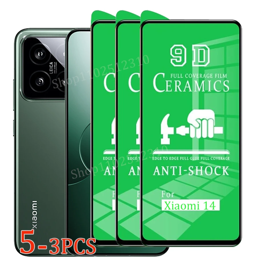 Keramický film 3-5ks pre Xiaomi 14 14T 13 13T 11T 10T Pro Soft Clear Clear Chráni pre Xiaomi 12 11 Lite 4G 5G Not Glass Film