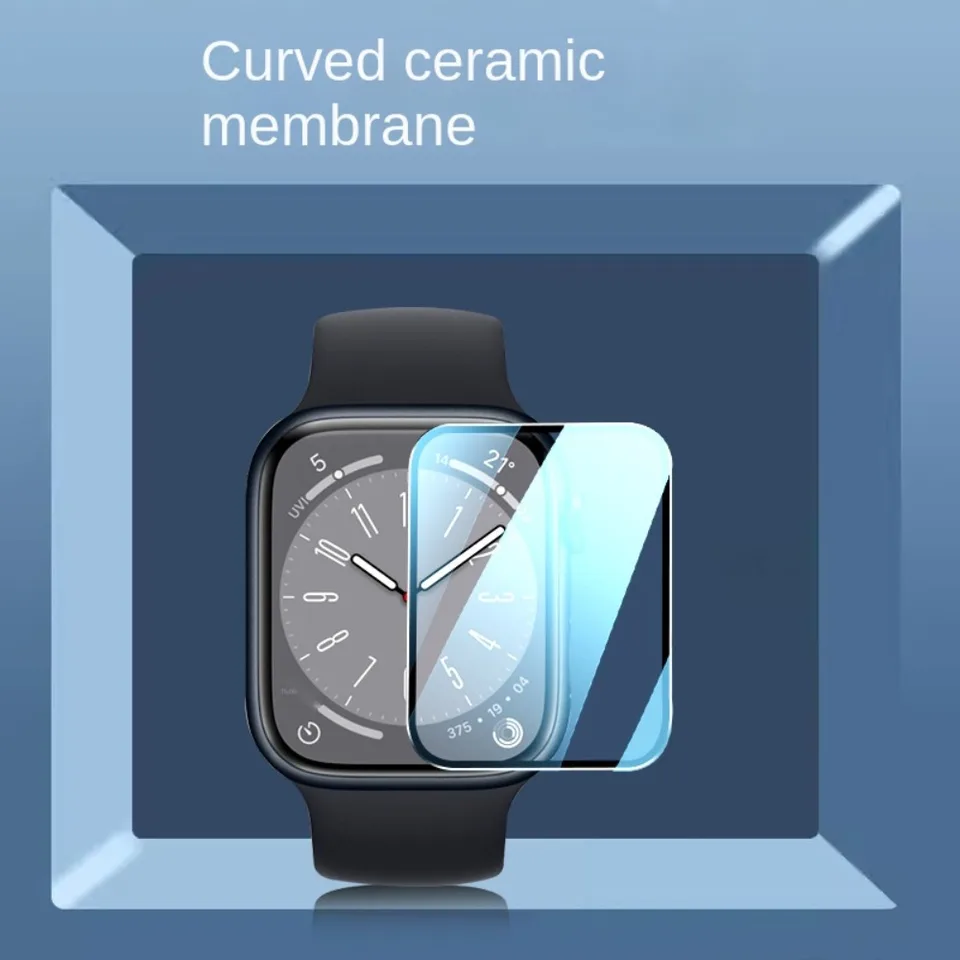 Keramický filmový film, ktorý je odolný voči skrze skrze obrazovky pre Apple Watch 1 2 3 4 5 6 7 8Se S7 S8 S9 Ultra Ultra2