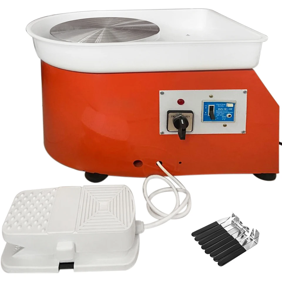 Keramický stroj na keramické keramické keramické keramické zariadenie Vevor 25 cm keramika s hrnčiarskym kolesom 280W keramiky s k súprave s keramickou prácou pre keramickú prácu