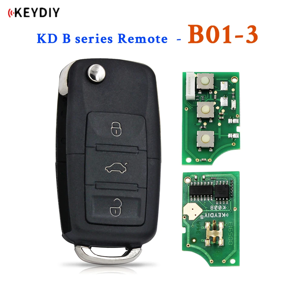 KeyDiy B01-3 Universal B Series diaľkové ovládanie pre KD200/KD300/KD900/URG200/MINI KD/KD-MAX Generujte nové klávesy B5 Štýl B5