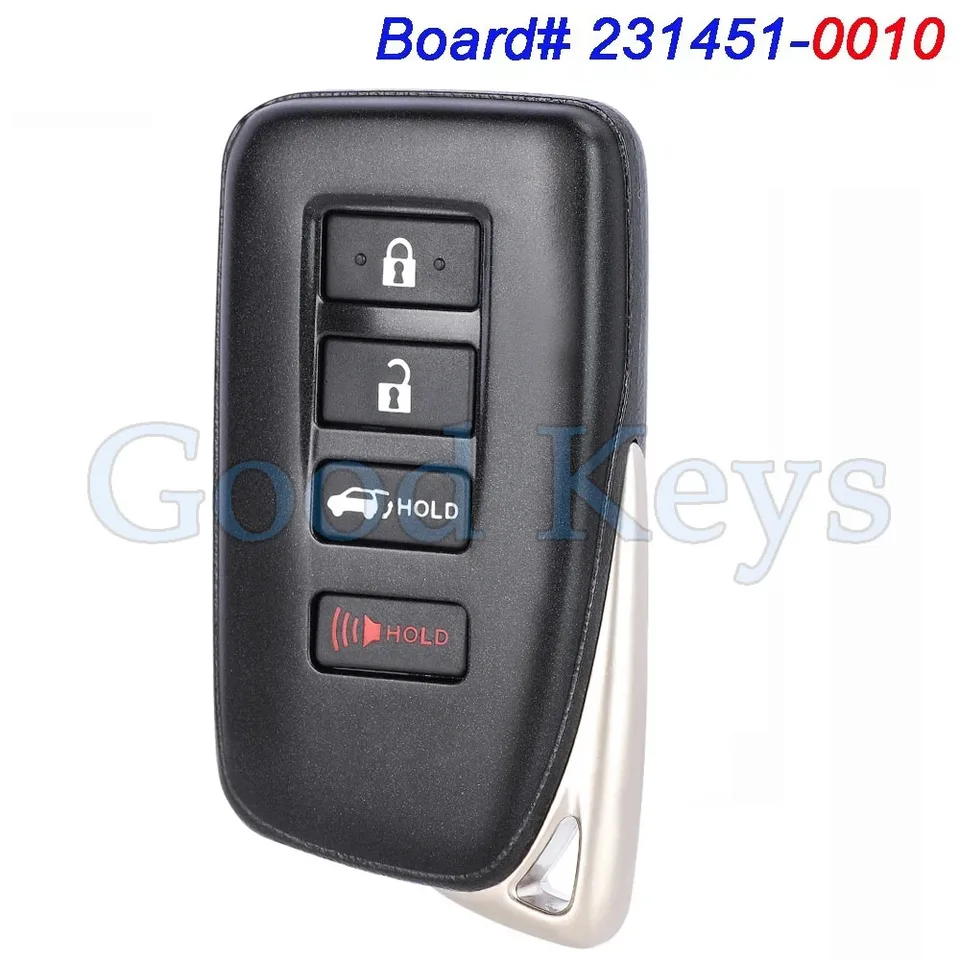 KeyecU 231451-0010 Smart Keyless Remote Key FOB pre Lexus RX350 RX450H 2016 2017 2018 2019 HYQ14FBB 314,3 MHz
