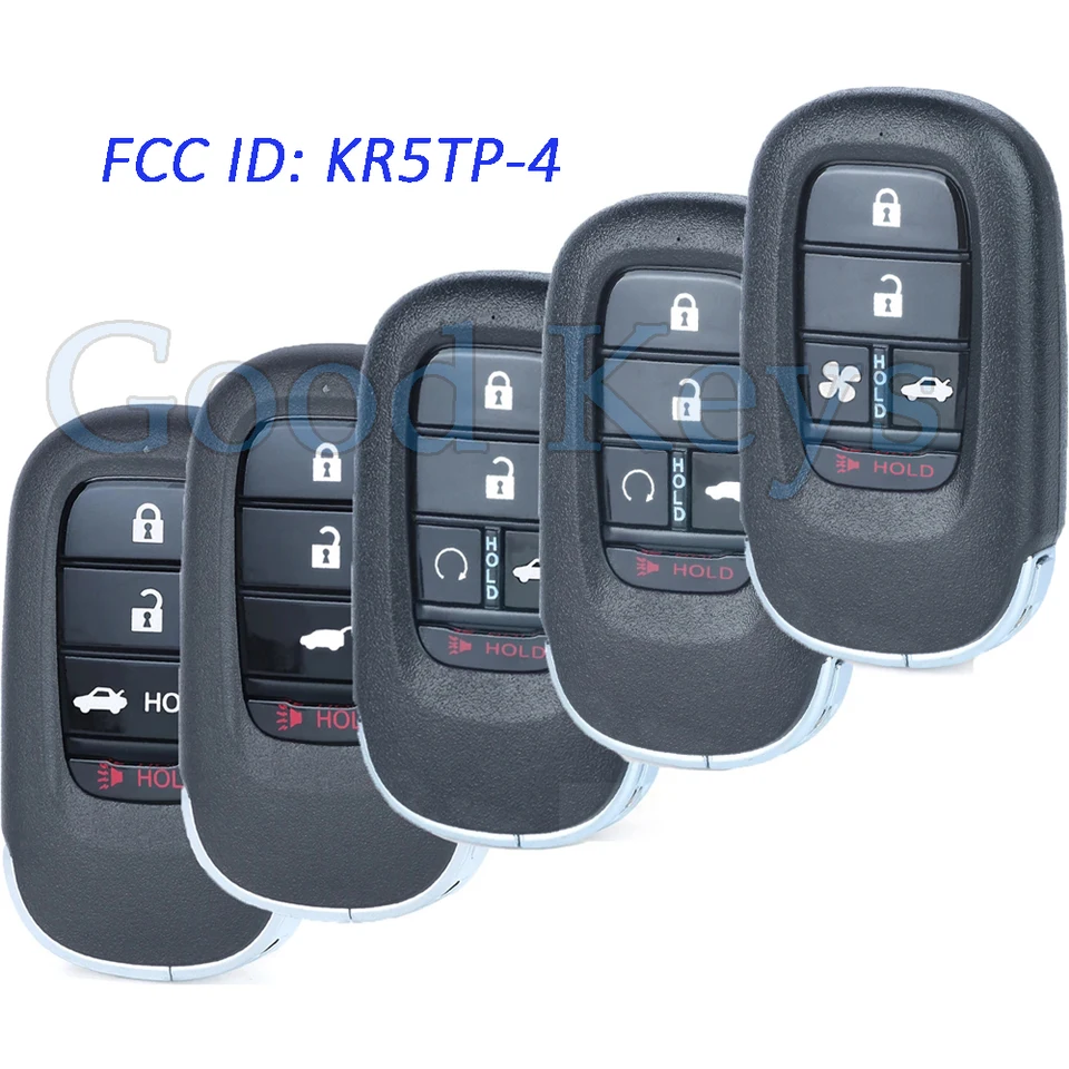 Keyecu KR5TP-4 Diaľkový kľúč FOB pre pilot Honda Accord Pilot HR-V CRIC Civic 2022 2023 2024 2025 72147-3A0-A11 A3C0775550100