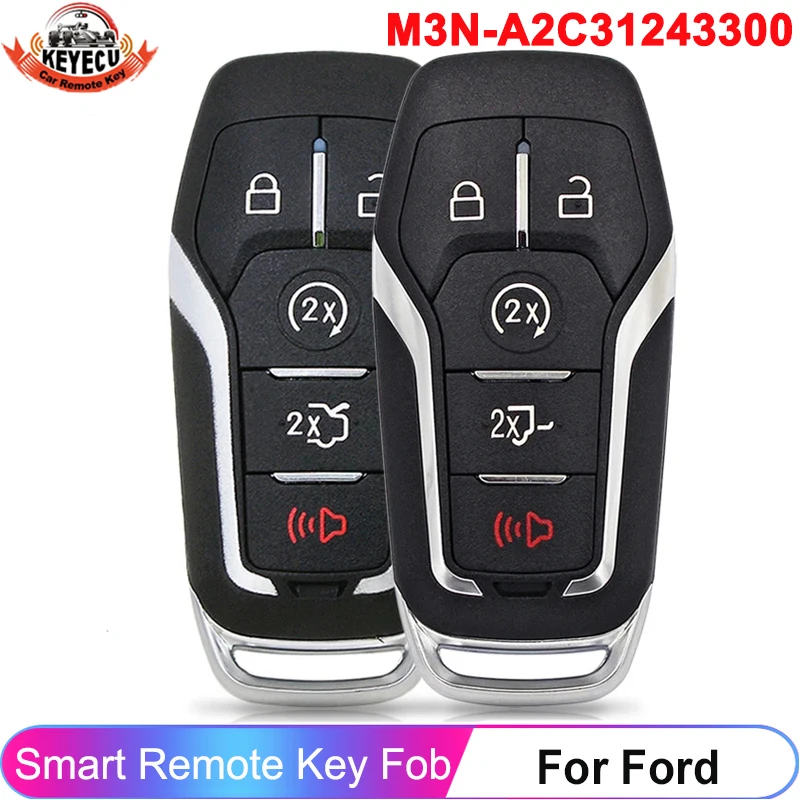 KeyecU pre Ford Fusion Explorer Edge Mustang F150 F250 2015 2016 2017 M3N-A2C31243300 Keyless ID49 902 MHz Smart Remote Key FOB FOB