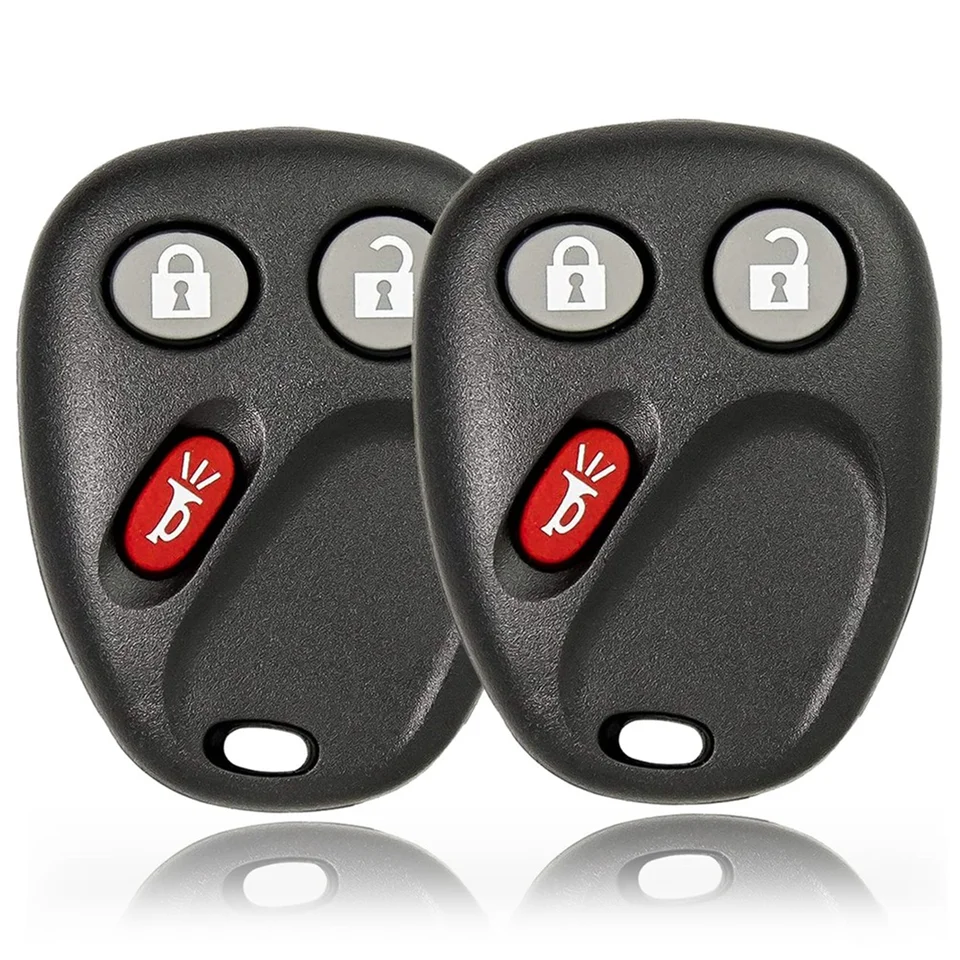 Keyless Entry Car Key FOB LHJ011 pre Chevy Silverado Tahoe Suburban GMC Sierra Yukon Hummer H2 Cadillac Escalade, 2ks