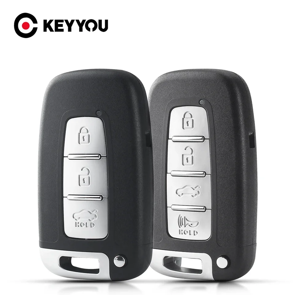 Keyou a Car Key Case 3 Tlačidlá pre Hyundai I30 IX35 Coupe Veloster Equus Genesis VELO SONATA UNTOUT BLADE