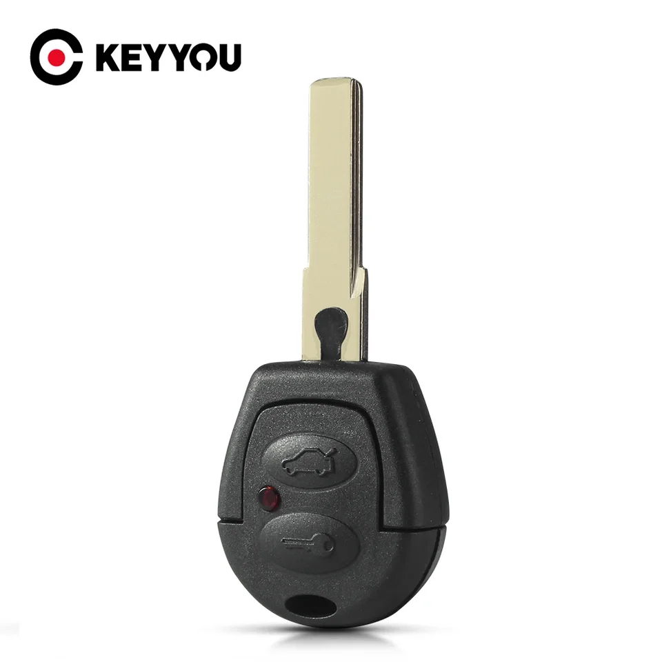Keyyou 10ks na diaľkové vozidlo pre kľúče od diaľkového automobilu pre VW Polo Golf Jetta Sharan pre sedadlo Ibiza Leon Toledo Altea pre SkoDa Fabia Octavia