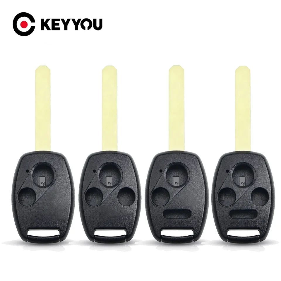Keyyou 10x 3 tlačidlá + panika 4 vzdialené kľúče Fit Fit for Honda Odyssey Rigeline Accord Explant FOB Case