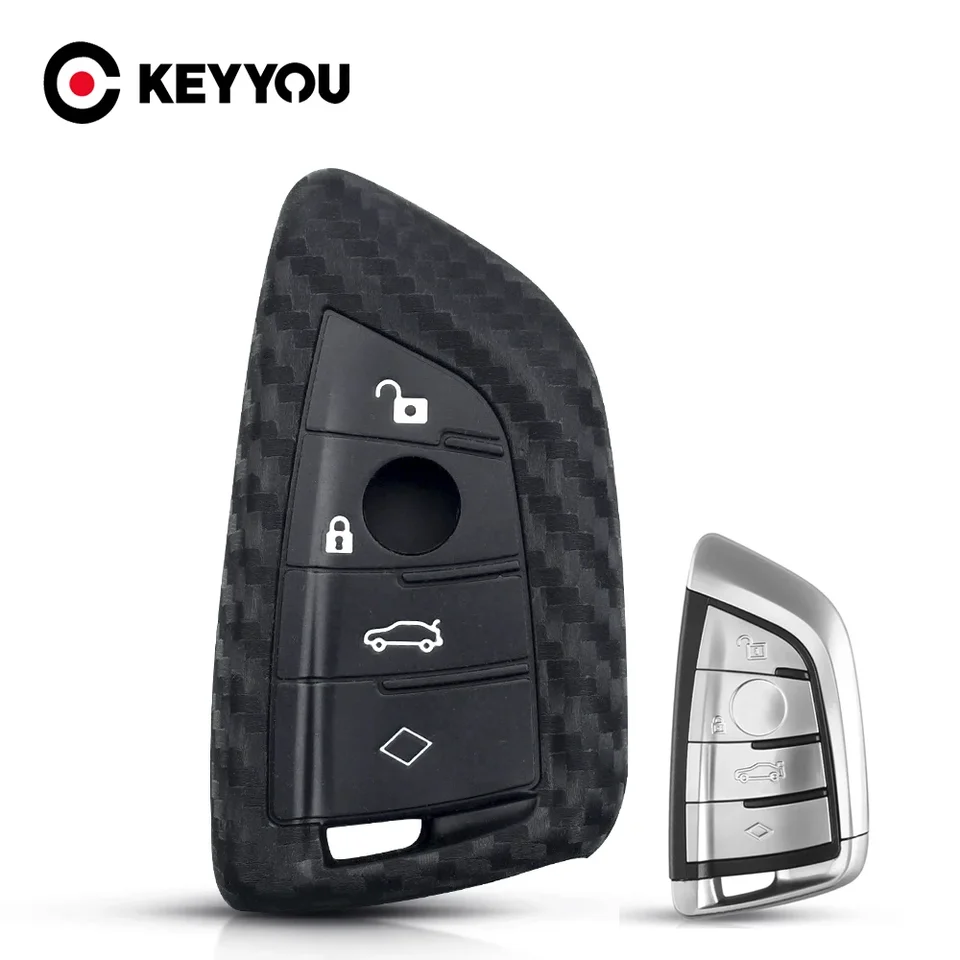 Keyyou 1ks Nové pre BMW X1 X5 X6 5 7 Series 2016 2017 2018 Keyless 3 Gombon Silikone Car Key