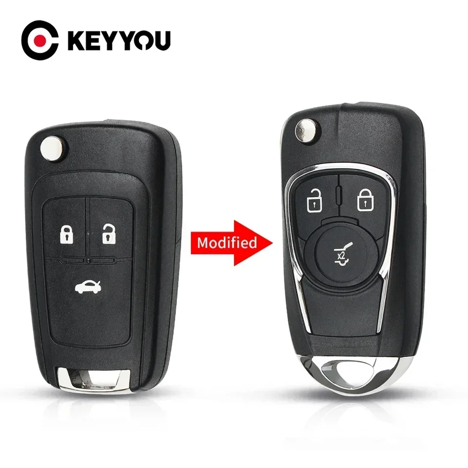 Keyyou 1ks Nový modifikovaný plášť s kľúčom pre auto pre Chevrolet Cruze Epica Lova Camaro Impala Hu100 Blade 2 3 4 5 Buttons