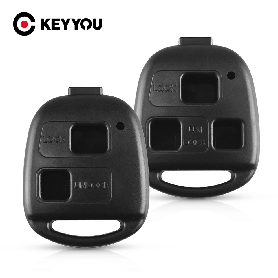 Keyyou 2/3 bt diaľkové auto kľúča puzdro pre toyota Land Cruiser Yaris Camry Rav4 Corolla Prado Prado Tarago Avensis FJ pre Lexus