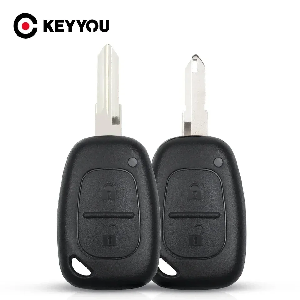 Keyyou 2 tlačidlá auto vzdialené kľúče puzdro pre obal Renault Traffic Master Vivaro Movano Kangoo Clio Twingo NE73 VAC102 Blade