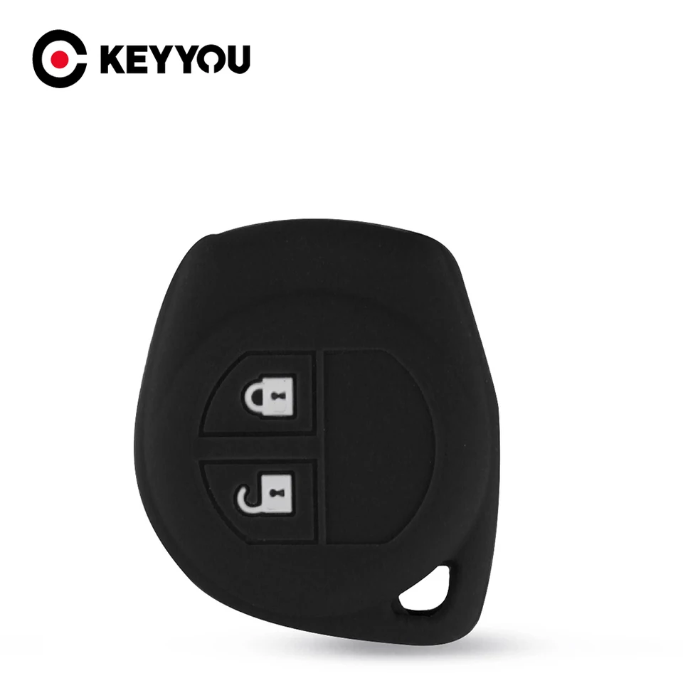 Keyyou 2 tlačidlá Silikone Auta Kľúčové puzdro pre Suzuki Amagatarai Grand Vitara Swift Ignis Sx4 liana Aerio Vitara Jimny Vitara