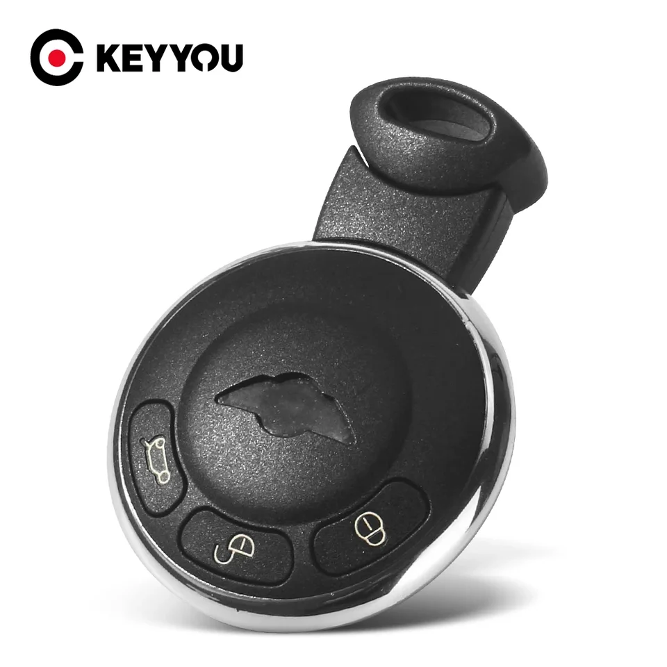 Keyyou pre BMW Mini Cooper R56 Smart Remote Key Case Puzdro FOB Shell Dramo Kľúčový kryt 3 Tlačidlo 3