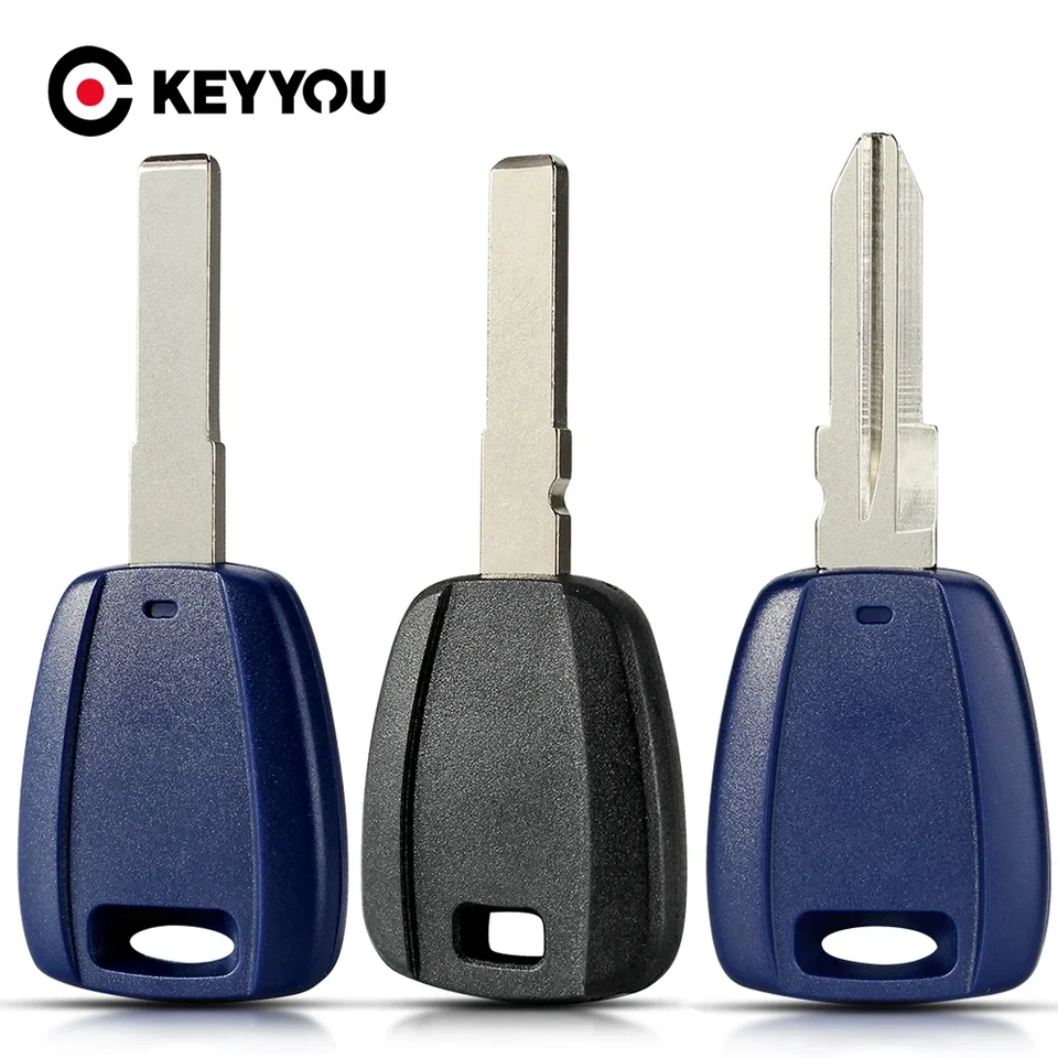 Keyyou Transponder Chip Chip Smart Remote Car Key Shell Case FOB FOB pre FAT 500 Punto Ducato Stilo Panda náhradný SIP22 GT15R Blade