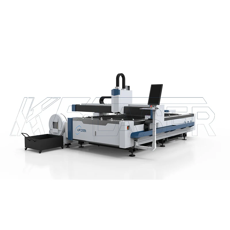 KF laser Top 1 000 W rúrka rezná doska oceľový rezanie laserom rezanie z nehrdzavejúcej ocele Laserový rezací plech a trubica kovové stroje