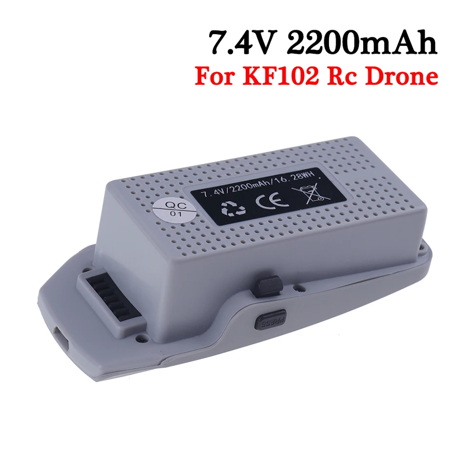 KF102 Max Dron Dron Batéria 7.4V 2200 MAH lítiová batéria pre KF102 4K fotoaparát GPS GPS DRON RC QUADCOPTER SPRÁVA BATÉRIA