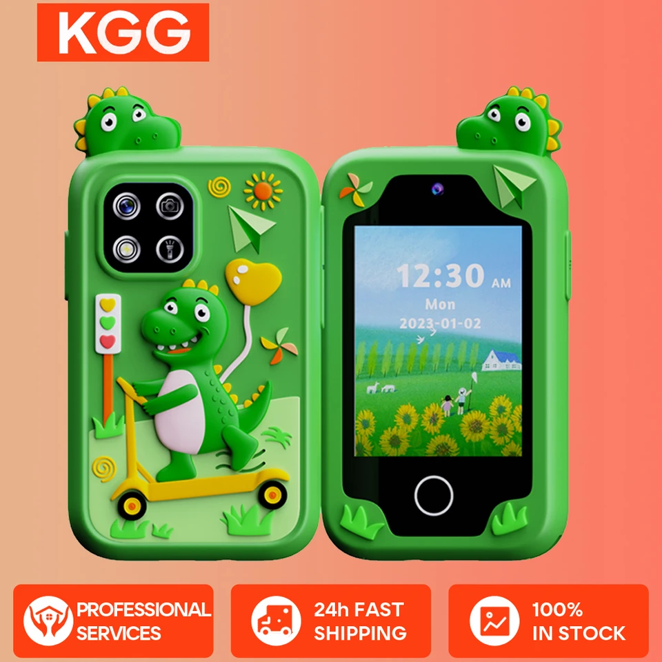 KGG Children Hračky Detské detské skoré vzdelávanie Hračka s jednorožcom dinosaura Case Mini Smart Phone Selfie Camera mp3 Player Darček