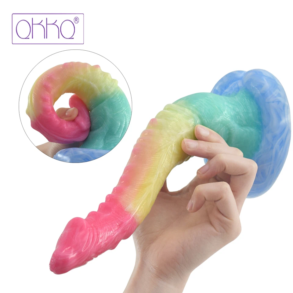 KHMV New Long Anal Butt Plug Anus Dilator Fantasy Animal Penis Anal Dildo Sex Hračky pre ženy pre ženy dospelé hračky Fisting Game 18
